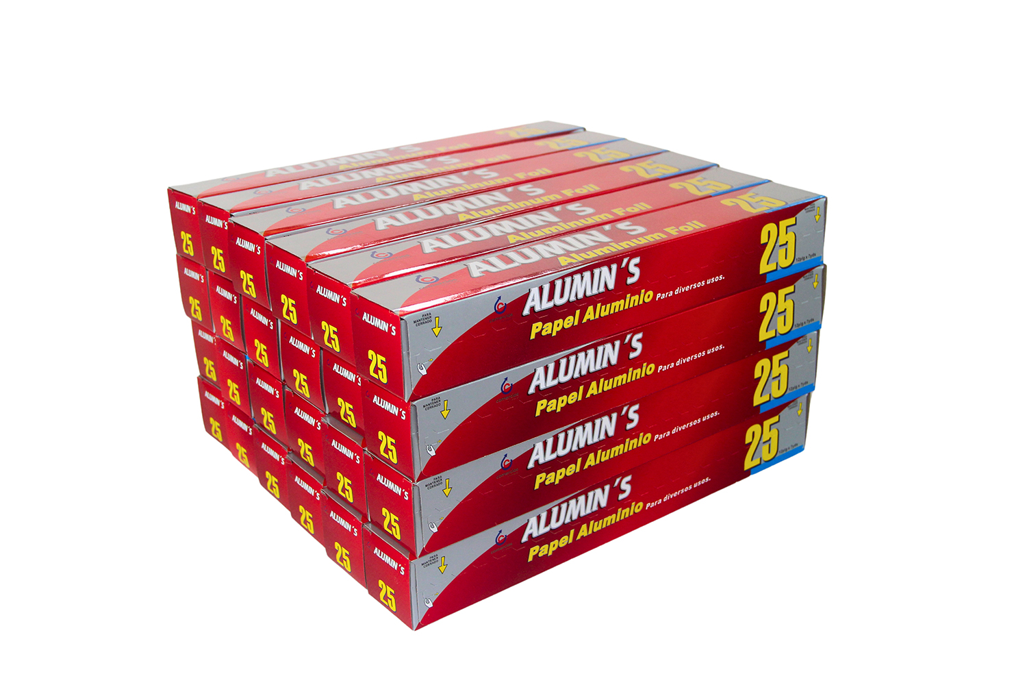 PAPEL ALUMINS 12 X 25 24 UNIDADES Comercios Universales
